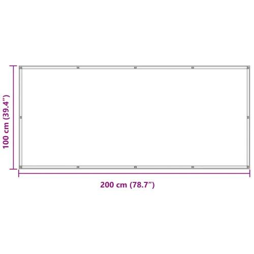 Zaštita od pogleda za balkon 100 x 200 cm Oxford tkanina Pravokutni - narančasta i smeđa 100 x 200 cm Cijena