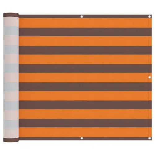 Zaštita od pogleda za balkon 100 x 600 cm Oxford tkanina Pravokutni - narančasta i smeđa 100 x 600 cm Cijena