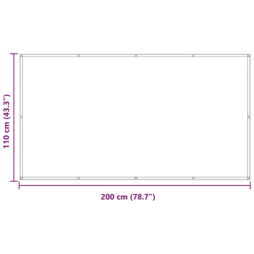 Zaštita od pogleda za balkon 110 x 200 cm Oxford tkanina Pravokutni - narančasta i smeđa 110 x 200 cm Cijena