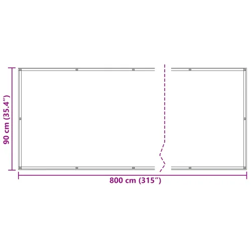 Zaštita od pogleda za balkon Pravokutni 90 x 800 cm Oxford tkanina - Svijetlosiva i bijela 90 x 800 cm Cijena