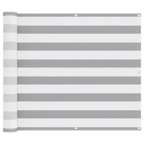 Zaštita od pogleda za balkon 100 x 800 cm Oxford tkanina Pravokutni - Svijetlosiva i bijela 100 x 800 cm Cijena