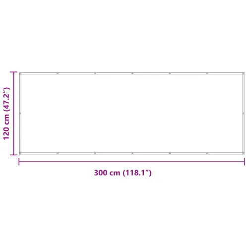 Zaštita od pogleda za balkon 120 x 300 cm Oxford tkanina Pravokutni - Svijetlosiva i bijela 120 x 300 cm Cijena