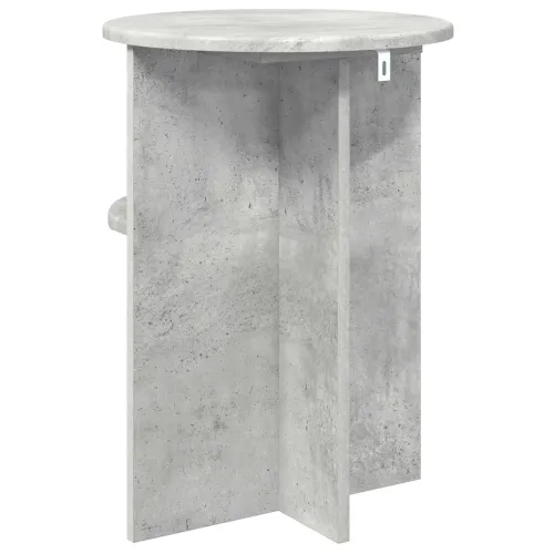 Bocni stol Betonska siva Ø 39,5 x 55 cm Konstruirano drvo - Betonska siva Cijena