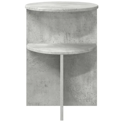 Bocni stol Betonska siva Ø 39,5 x 55 cm Konstruirano drvo - Betonska siva Cijena