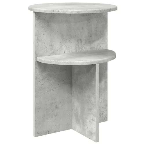 Bocni stol Betonska siva Ø 39,5 x 55 cm Konstruirano drvo - Betonska siva Cijena