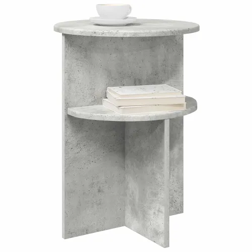 Bocni stol Betonska siva Ø 39,5 x 55 cm Konstruirano drvo - Betonska siva Cijena