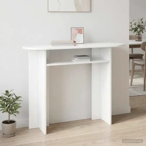 Konzolna stolica Bijela 100 x 39,5 x 75 cm Konstruirano drvo - Bijela Cijena