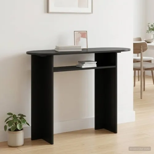 Konzolna stolica Crna 100 x 39,5 x 75 cm Konstruirano drvo - Crna Cijena