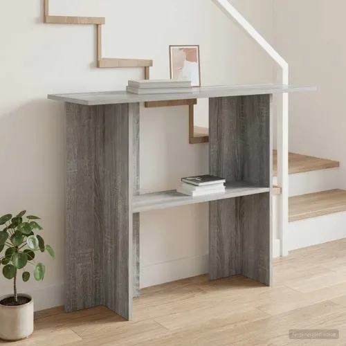 Konzolna stolica Siva sonoma 100 x 30 x 75 cm Konstruirano drvo - Siva sonoma Cijena