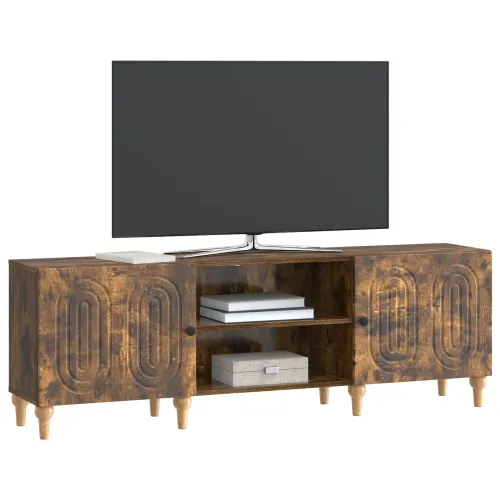 TV ormar 150 x 31 x 50 cm Dimljeni hrast Konstruirano drvo - Dimljeni hrast Cijena