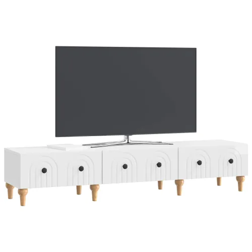 TV ormar s ladicama Bijela visokog sjaja 147 x 34,5 x 30 cm - Bijela visokog sjaja Cijena