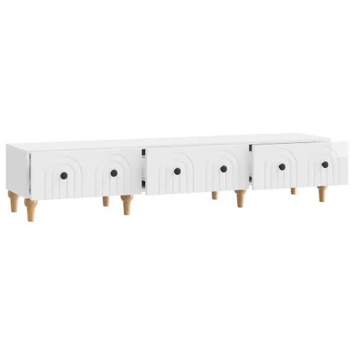 TV ormar s ladicama Bijela visokog sjaja 147 x 34,5 x 30 cm - Bijela visokog sjaja Cijena