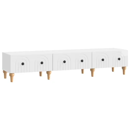 TV ormar s ladicama Bijela visokog sjaja 147 x 34,5 x 30 cm - Bijela visokog sjaja Cijena
