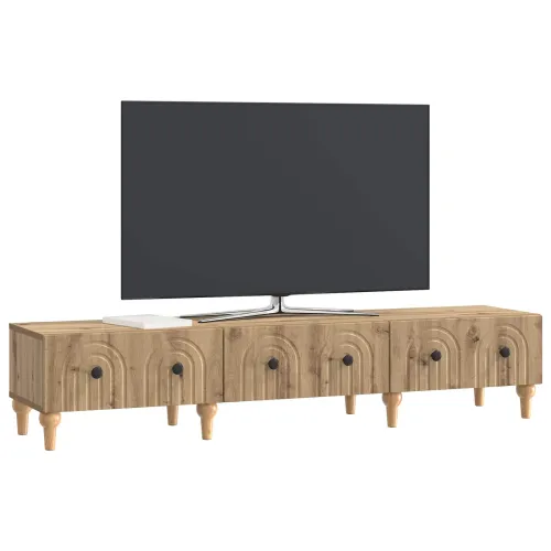 TV ormar 147 x 34,5 x 30 cm Hrast artisan Konstruirano drvo - Hrast artisan Cijena