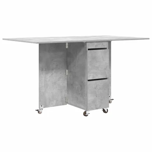 Blagovaonski stol 140 x 80 x 77 cm Konstruirano drvo Pravokutni - Betonska siva Cijena