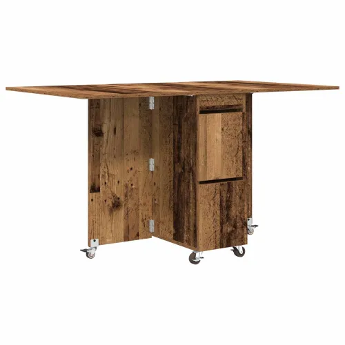 Blagovaonski stol 140 x 80 x 77 cm Konstruirano drvo Staro drvo - Staro drvo Cijena