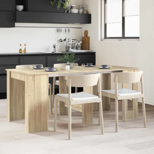 Blagovaonski stol 180 x 85 x 75 cm Konstruirano drvo - Hrast sonoma 180 cm Cijena