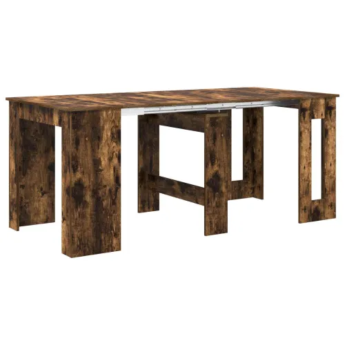 Blagovaonski stol 180 x 85 x 75 cm Konstruirano drvo - Dimljeni hrast 180 cm Cijena