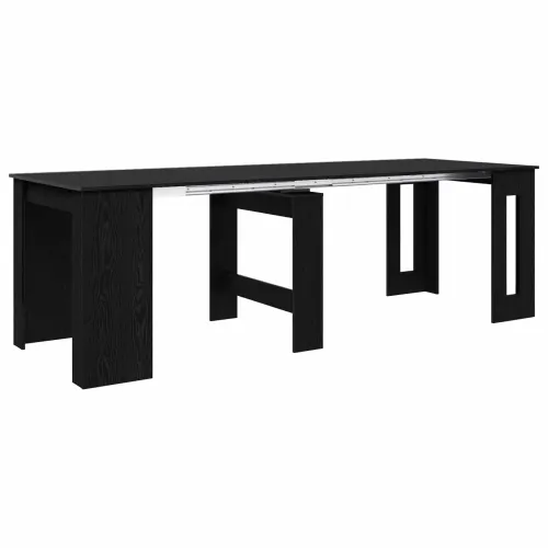 Blagovaonski stol 240 x 85 x 75 cm Konstruirano drvo Crni hrast - Crni hrast 240 cm Cijena