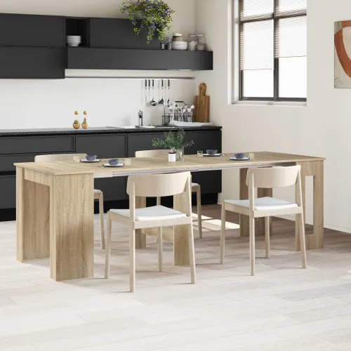 Blagovaonski stol 240 x 85 x 75 cm Konstruirano drvo - Hrast sonoma 240 cm Cijena
