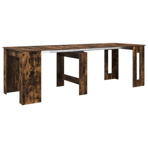 Blagovaonski stol 240 x 85 x 75 cm Konstruirano drvo - Dimljeni hrast 240 cm Cijena