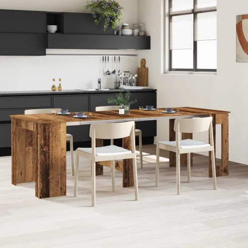 Blagovaonski stol 240 x 85 x 75 cm Konstruirano drvo Staro drvo - Staro drvo 240 cm Cijena