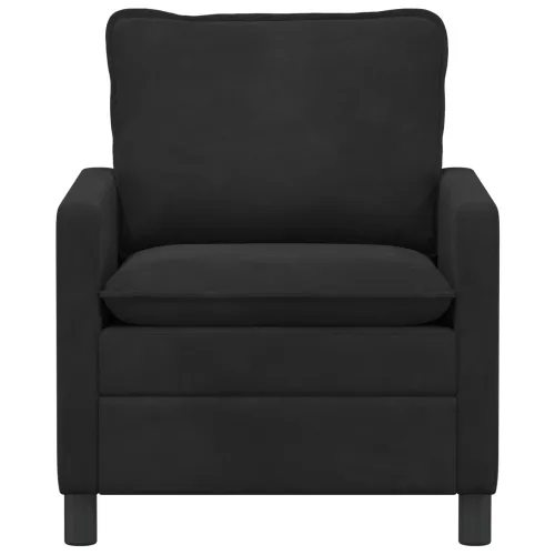 Sofa Crna 76 x 81 x 87,5 cm Baršun - Crna 60 cm Cijena