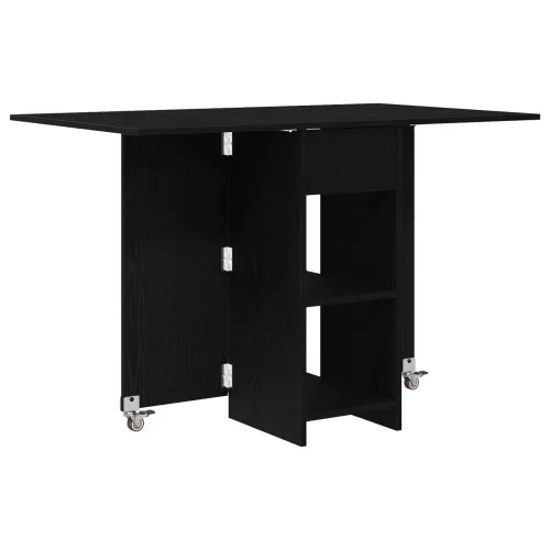 Blagovaonski stol 115 x 70 x 75 cm Konstruirano drvo Crni hrast - Crni hrast Cijena