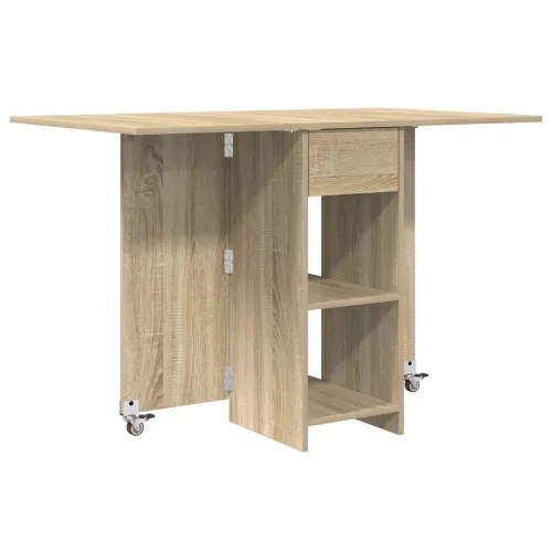 Blagovaonski stol 115 x 70 x 75 cm Konstruirano drvo - Hrast sonoma Cijena