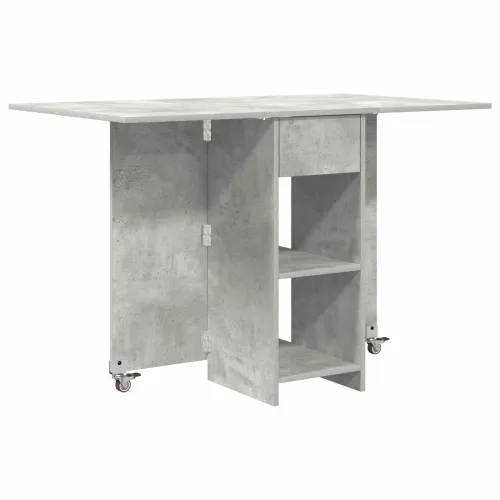 Blagovaonski stol 115 x 70 x 75 cm Konstruirano drvo - Betonska siva Cijena
