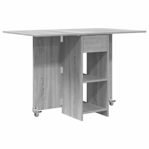 Blagovaonski stol 115 x 70 x 75 cm Konstruirano drvo - Siva Sonoma Cijena