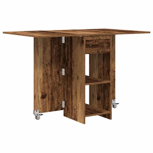 Blagovaonski stol 115 x 70 x 75 cm Konstruirano drvo Staro drvo - Staro drvo Cijena
