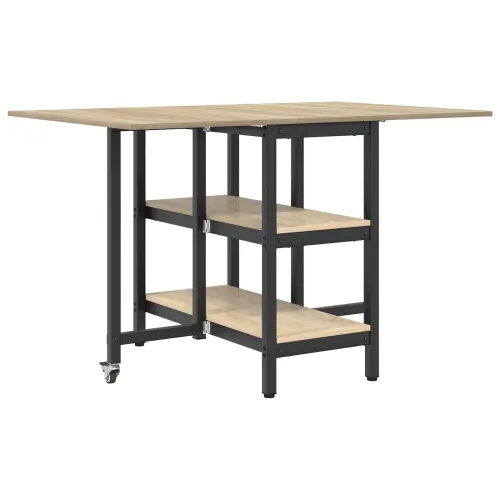 Blagovaonski stol 122 x 80 x 76,5 cm Konstruirano drvo - Hrast sonoma Cijena