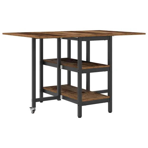 Blagovaonski stol 122 x 80 x 76,5 cm Konstruirano drvo - Staro drvo Cijena