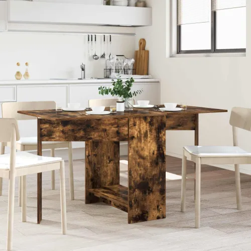 Blagovaonski stol 138 x 70 x 73,5 cm Konstruirano drvo - Dimljeni hrast Cijena