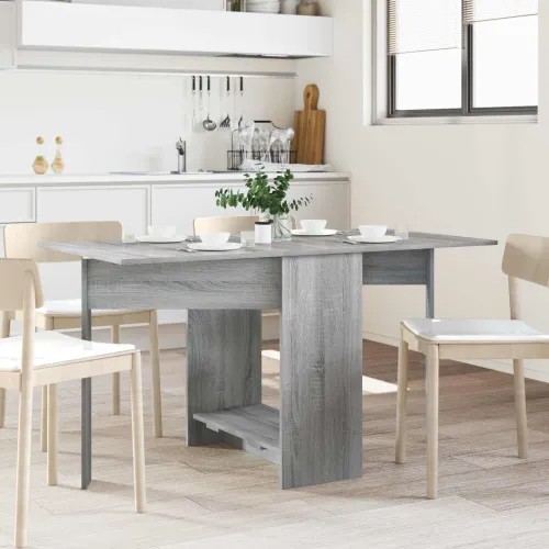 Blagovaonski stol 138 x 70 x 73,5 cm Konstruirano drvo - Siva Sonoma Cijena