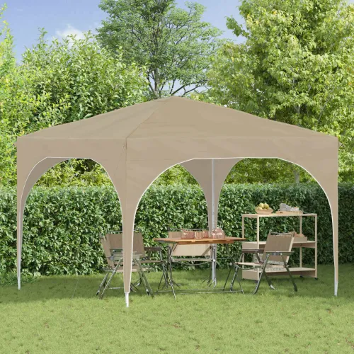 Rastezljivi šator za svadbe - šator za zabave 290 x 290 x 245 cm Krem - Krem Bez bočnog zida Cijena