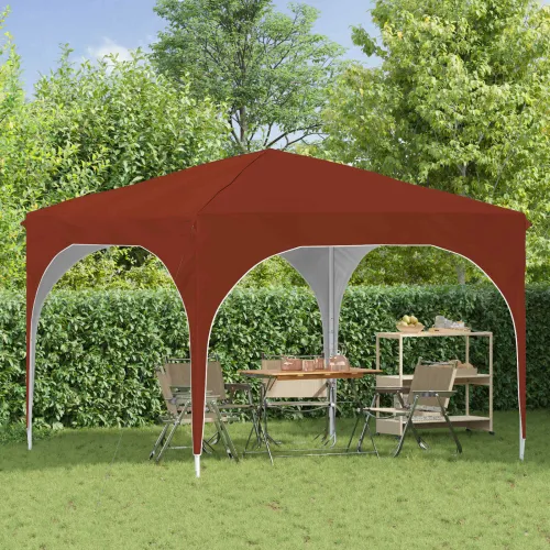Rastezljivi šator za svadbe - šator za zabave 290 x 290 x 245 cm Terakota - Terakota Bez bočnog zida Cijena