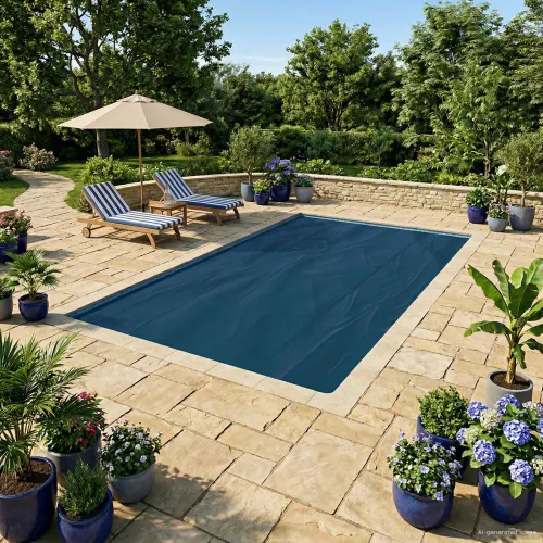 Solarna pokrivača za bazen teške kvalitete 450 x 220 cm 200 μm - Crna i plava 450 x 220 cm 200 μm Cijena