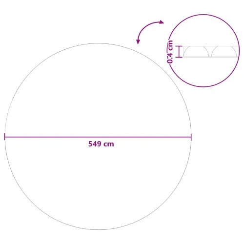 Solarna pokrivača za bazen Extra Heavy Ø 549 cm 400 μm Kružni - Crna Ø 549 cm 400 μm Cijena
