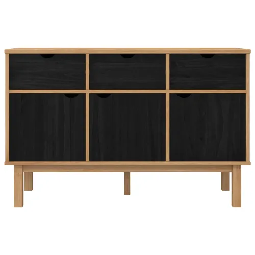 komoda OTTA Smeđa i crna 114 x 43 x 73,5 cm - Crna Cijena