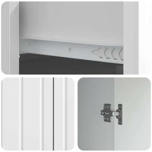 Kreveta Bijela visokog sjaja 66 x 34,5 x 92 cm - Bijela visokog sjaja Cijena