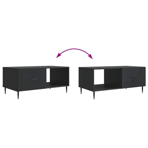 Stolić za kavu Crna 90 x 50 x 40 cm Konstruirano drvo - Crna Cijena