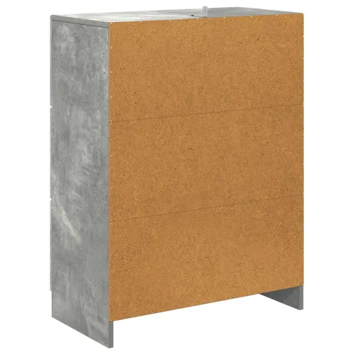Ormar s ladicama 66 x 34,5 x 87 cm Konstruirano drvo - Betonska siva Cijena