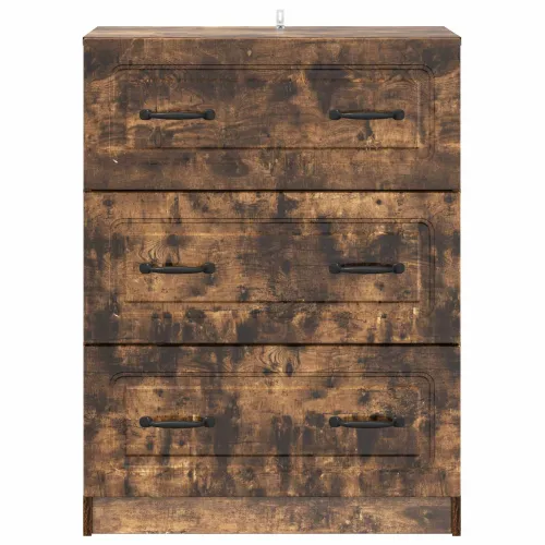 Ormar s ladicama 66 x 34,5 x 87 cm Konstruirano drvo - Dimljeni hrast Cijena