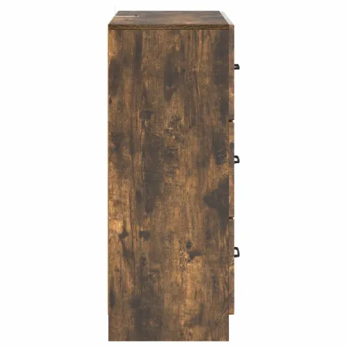 Ormar s ladicama 66 x 34,5 x 87 cm Konstruirano drvo - Dimljeni hrast Cijena