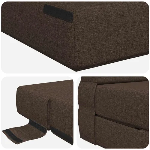 Sofa na razvlačenje Sivosmeđa 70 x 80 x 60 cm Tkanina - Sivosmeđa 70 x 80 x 60 cm Tkanina Cijena