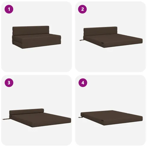 Sofa na razvlačenje Sivosmeđa 152 x 86,5 x 60 cm Tkanina - Sivosmeđa 152 x 86,5 x 60 cm Tkanina Cijena