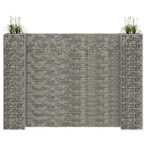 Gabionska sadilica u H-obliku od čelične žice 260 x 40 x 200 cm - 260 x 40 x 200 cm Cijena
