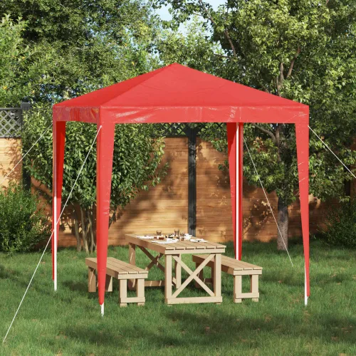 Šator za svadbe - šator za zabave 200 x 200 x 240 cm Crvena PE i čelik - Crvena 2 x 2 m Cijena